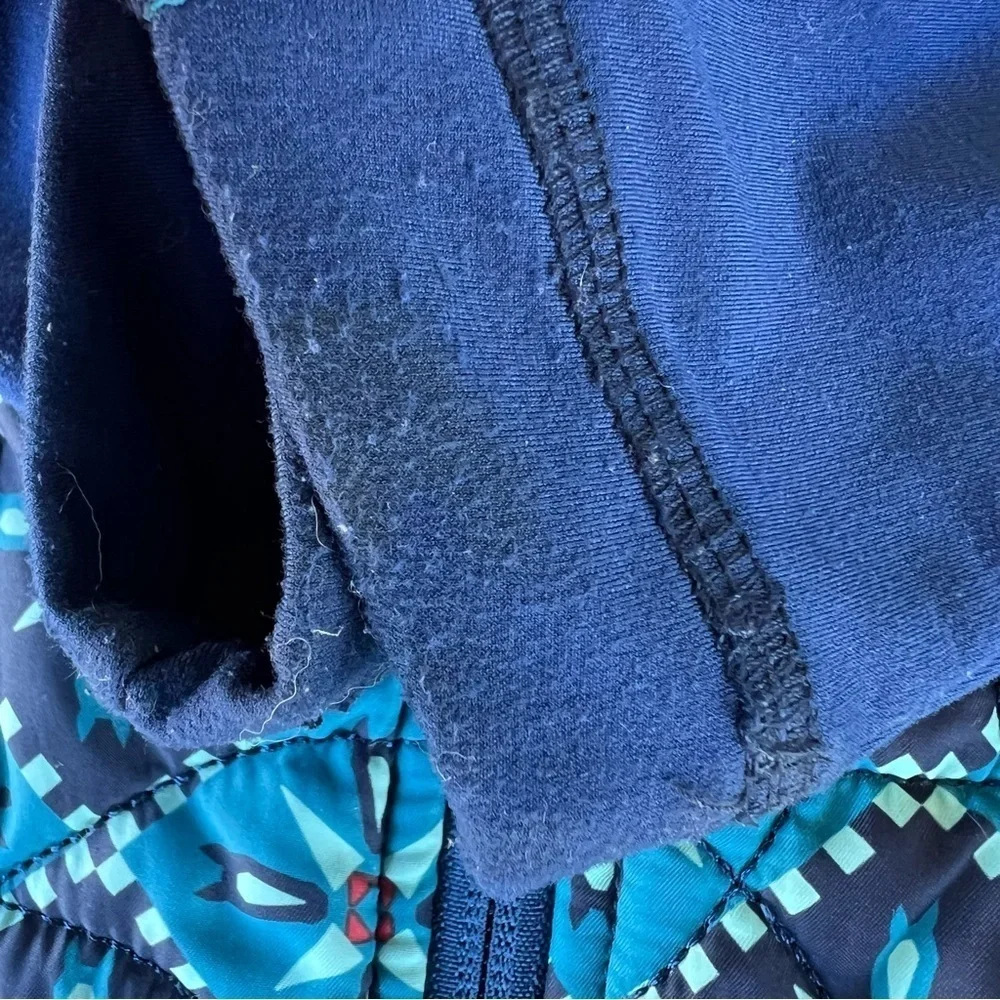Kerrits Ride Lite Quilted Jacket Full Zip Nordic Blue Small Equestrian Riding